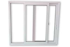 WERKZEUGBILLIGERCOM Schiebefenster SFS - 2-fach-Verglasung - 2-flügelig - BxH: 1600x1100 mm - Beide Seiten zum öffnen