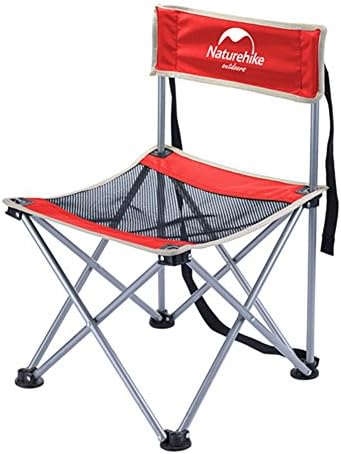 Outdoor portable folding chair fishing bench backrest dresser barbecue camping-C