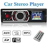 AUDEW Stereo Auto Autoradio Radio FM LCD Lettore MP3 USB SD Card AUX Ingresso Auto