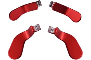 LIXIONGBAO 4 Paddle per Controller Elite per Xbox Elite Controller Series 2, Paddle Metallici Intercambiabili e Blocchi per Grilletto di Ricambio per Xbox Elite Series 2 Core,Colore: Rosso