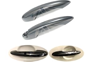 uvcany Lo stile del UK Accessori Esterni Auto Maniglia della Porta Copertura, Adesivo maniglia porta per Mini Cooper One/S/JCW Serie R R50 R52 R53 2002–2006(Union Jack Nero)