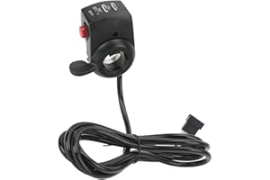 HAPIVIDA Ebike Throttle E-bike Accelerator E-bike Left Right Hand Thumb Throttle Speed Control 3 Speed ​​Switch Twist Throttle Grip for Electric Bike Scooter(48V)