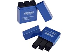 OmeHoin 2Pack Articulating Paper Dental 600PCS,Dental Bite Articulating Paper Strips,Dental Care Strips (Blue)