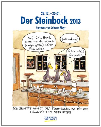 Der Steinbock im Jahr 2013: Cartoon-Kalender