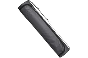 EXTRWORY Waterproof Full Zip Yoga Mat Bag, and Stylish, Gym and Sports Essential (Black)