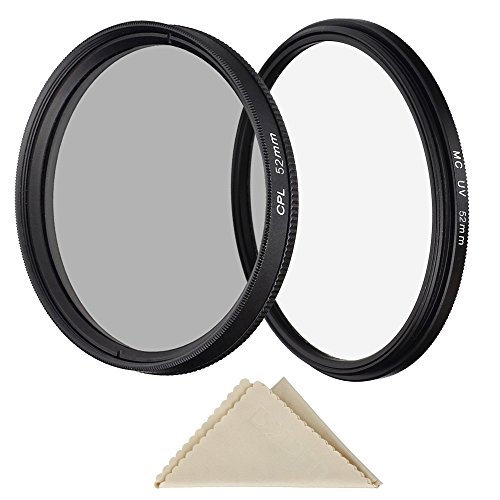 Pasway 52mm MC UV Filtre   CPL Filtre Polarisant  Ultraviolet Verre Protection Filtre Camera Lens pour Canon Nikon Sony DSLR Camera