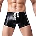 Produktbild Unterwäsche Männer Gebürstet Leichte Dehnung Hohe Gabel Briefs Sport Unterhose,Herren Slips Push Up Unterhose Knickers Shorts Unterwäsche JAMINY (Schwarz, M)