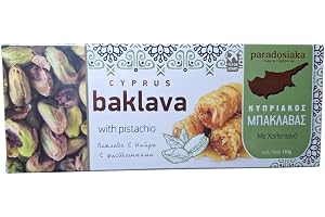 1 x Baklava Cypern med Honung & Pistage Paradosiaka Söt Bakverksdessert - 1 x 110g