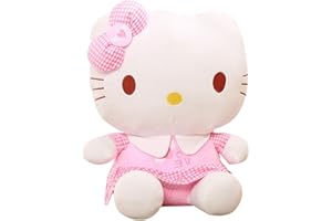 LGQHCE Hello-Kitty Plüschfigur, Hello-Kitty PlüSchtier Hello-Kitty Plüschpuppe Hello-Kitty Plüsch Plush Plüsch Puppe Stofftier Puppe Plüsch Niedliche Cartoon Dekor Themed Geburtstag Party Supplies