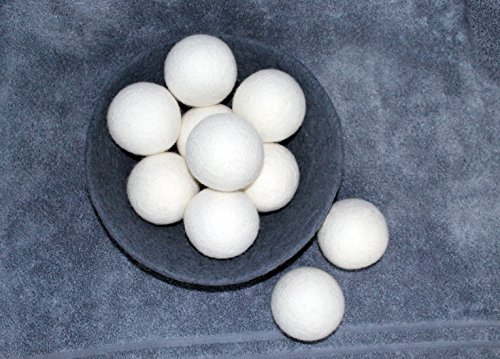 Trocknerbälle für Wäschetrockner aus Wolle von i-Gruv, 6er Set, für schonende Daunenpflege, senkt Stromverbrauch und ist gleichzeitig ökologischer Weichspüler, auch ideale Geschenkidee zu Babykleidung oder Windeln aus Stoff, sparen Sie jetzt! - 3