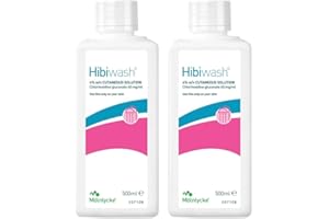 HIBISCRUB Hibiwash Health Care, 500 Millilitres - 2 Pack