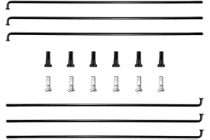 TSTRAUM 14 G raggi per bicicletta con nipplo, 6 pezzi, 110-309 mm, diametro 2 mm, raggi in acciaio per mountain bike, e-bike, downhill, trekking, city bike e molto altro ancora.