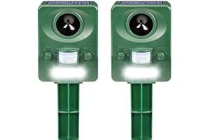 XIAXIA 2024 x solarna odstraszacz dla kotów, ultradźwiękowy, klasa wodoszczelności IP66, regulowana częstotliwość, aby trzymać zwierzęta z daleka, 5 regulowanych trybów