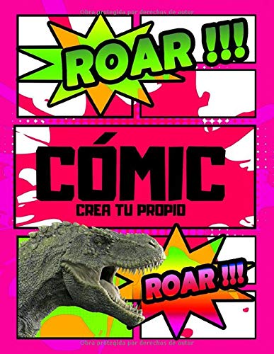 Crea tu propio cómic: Dinosaurios grandes dinosaurios niños 2 años cómic vacío dibujo infantil