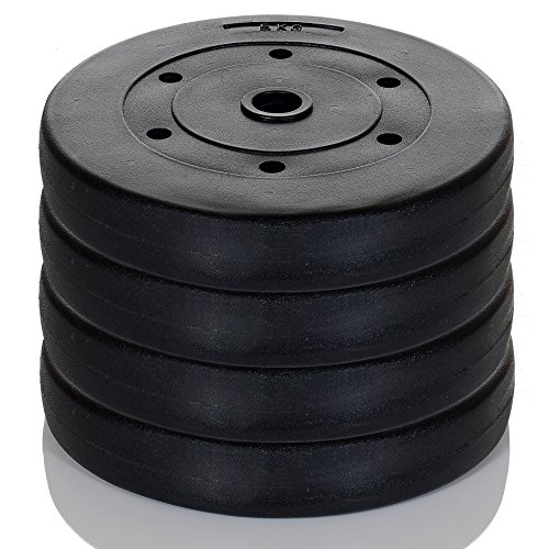 Hantelscheiben Gewichte – Auswahl aus 4 Krafttraining Sets – 4×5 kg / 2×10 kg / 2×10 2×5 kg oder 2 x 15 kg - 6