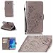 Produktbild Jepson Samsung Galaxy J5 (2016) / SM-J510X (5,2 Zoll) Hülle, Leadertasche Premium Lederhülle Flip Case im Bookstyle Folio Cover Kartenfächer Magnetverschluss und Standfunktion Leder Schale Etui für Handytasche Schutzhülle Prägung Schmetterling Muster.