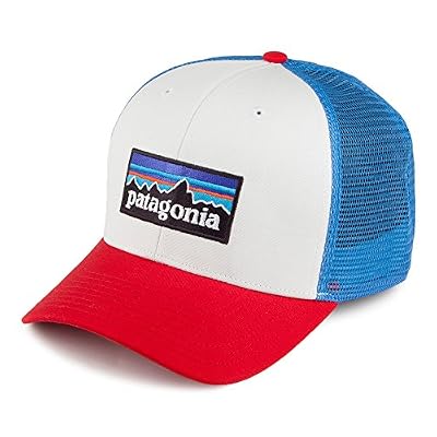 Patagonia P-6 Logo Trucker Cap taille unique White W/Fire