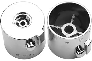 COOKIBLEND 1 paioManopole per il controllo della temperatura Manopole per doccia e vasca da bagno Manopole per rubinetto di ricambio per rubinetto caldo e freddo manopole per cucina accessori da bagno