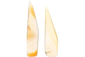 VILLCASE 2 Pièces Couteau en Agate, Ensemble de Brunissoir en Agate, 7 Cm Brunissoir en Agate, Polissage en Agate Pour Bijoutiers Professionnels et Amateurs, Couleur Aléatoire