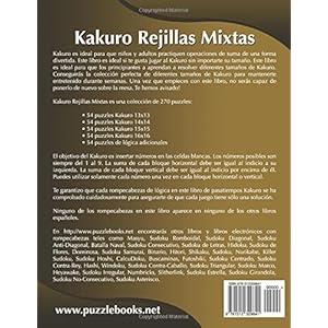 Kakuro Rejillas Mixtas - Volumen 6 - 270 Puzzles