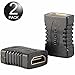Price comparison product image Ganvol (2 Pack) Gold-plated HDMI Female to Female Connector Extender Adapter, 4K / 3D / Full HD 1080p