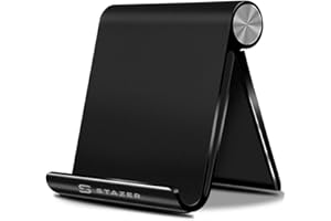 ‎STAZER STAZER Solidny Stojak Uniwersalna Podstawka Uchwyt na Telefon Tablet Czytnik e-booków na biurko regulowany kompatybilny z telefonami iPhone 14, 13, 12 Pro,Galaxy S21 S22 i tabletami od 4 do 7,9 cala