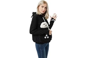 FELYONG Unisex Pet Carrier Hoodie Cat Dog Bag Holder Sweatshirt Top