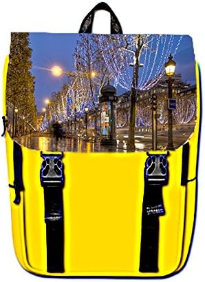 Custom Paris Casual Shoulders Backpack Oxford Fabric,10.6"(L) X 5.1"(W) X 13.4"(H) Inches for Men and Women,Suit for: Packing Books, Mobile Phone, Wallet, Folders, Food, Laptop and iPad