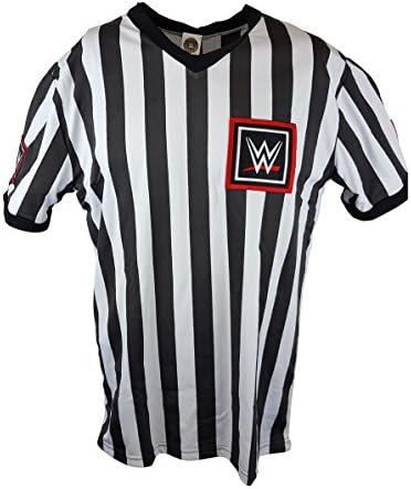 WWE New Logo 2015 Referee Shirt New Adult Sizes