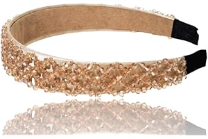 BOTTEGA DELLA PRINCIPESSA Cerchietto Gioiello Donna con Perle effetto Cristallo-Elegante e da cerimonia