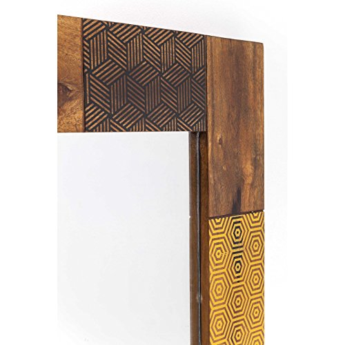 Kare 80197 Spiegel Soleil Möbel, Holz, braun / gelb / blau / weiß / schwarz, 2,5 x 80 x 100 cm - 5