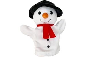 The Puppet Company - My First Christmas Puppet - Snowman Hand Puppet - Suitable From Birth - PC003831, White
