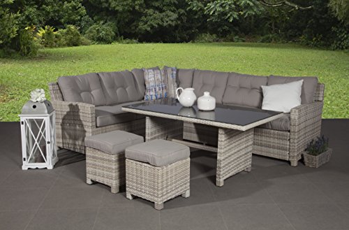 Garden Impressions Lounge, Dinner Esstisch Kombi Set La Paz Passion Willow, 3-teilig - 2