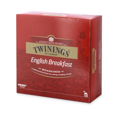 Twinings English Breakfast 200 g, 100 bolsas, 1er Pack (1 x 200 g)