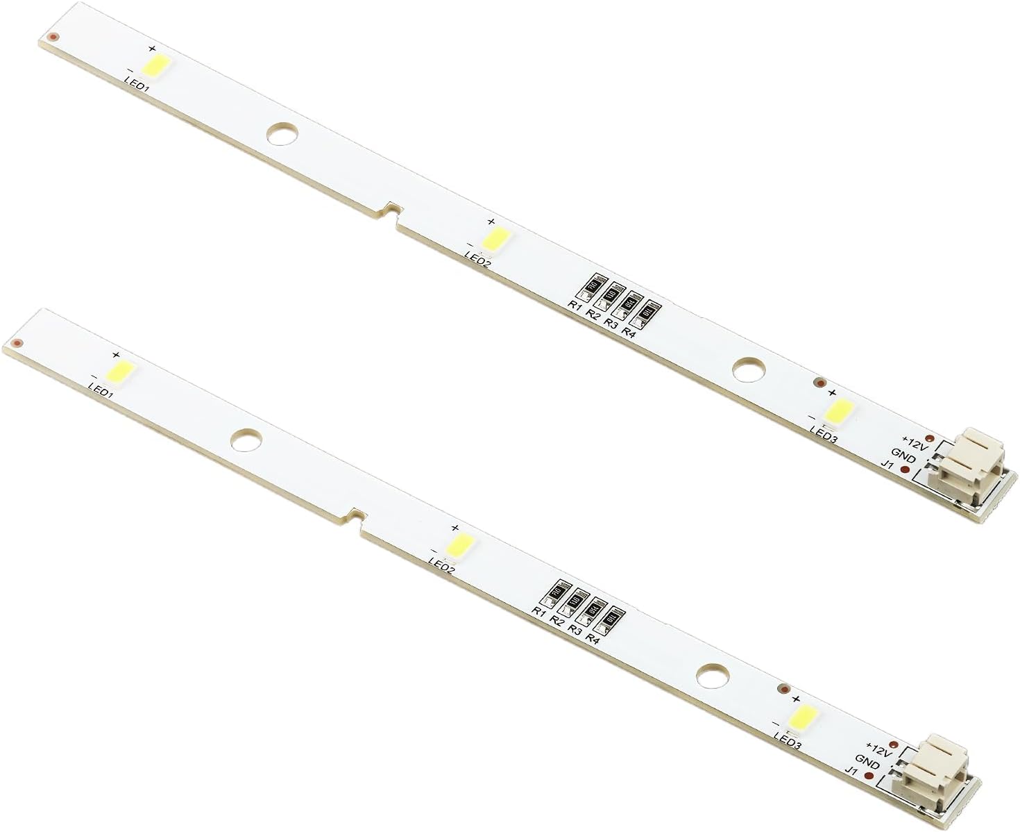 2 Piezas Tira LED de Repuesto para Frigorífico Congelador RONGSHENG/HISENSE E349766 MDDZ-162A 1629348 1529227 DC12V 2W,Tira LED Compatible con Nevera Kenwood KIFF5017 KIFF5020 KIFF7017 KIFF7020 KSBNN