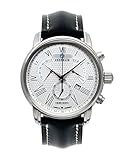 Zeppelin Herren-Armbanduhr XL LZ127 Transatlantik Chronograph Quarz Leder 76824