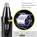 Ear Nose Trimmer, BESTOPE Electric Ear and Nose Hair Clipper with Water Resistant Stainless Steel Rotation Blade for Men and Women Hair Groomer, Power Indictor Light, Battery-Operated