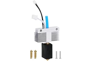 LANKEGU Hotend - Kit para extrusora de metal para ELEGOO Neptune 4 Plus/Neptune 4 Max, bloque de calefacción Hotend resistente a altas temperaturas con 2 boquillas de latón de 0,4 mm