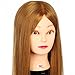 22" 60% Real Hair Training Head or Makeup Mannequin Doll + Free Table Clmap