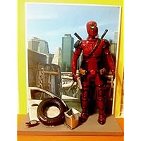 Action Figures - DEADPOOL Hintergrund mit Stadt zerstört und DIORAMA Stücke Auto