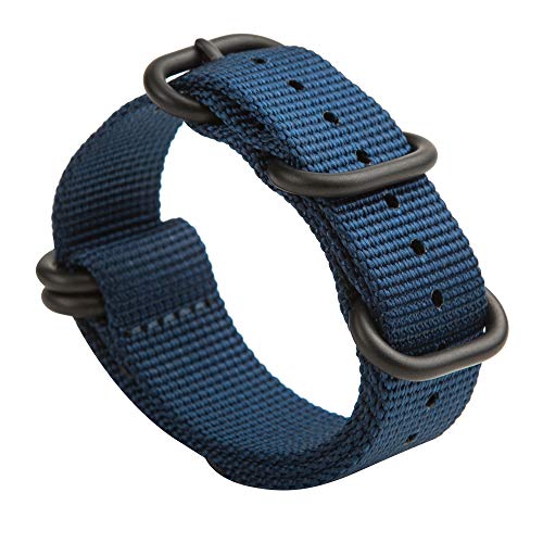Gemony NATO Strap Prima balístico Nylon Correa de Reloj (20mm 22mm) Adecuado para DW, WB-013F22