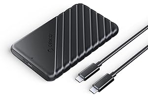 ORICO Tool-free USB 3.1 Type-C (5Gbps) HDD SSD Enclosure Caddy for 2.5 Inch SATA III Hard Drive Disk - Compatible with Windows, Mac, Linux, PS4, Smart TV and More