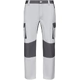 VELILLA 103020B; Bicolor Multibo1lsillos Trousers, White and Grey, Size 44