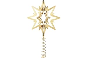 ‎GEORG JENSEN Georg Jensen Top Star - Gold plattiert Messing mit rotem Band - klein