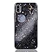 Produktbild CrazyLemon Hülle für iPhone X iPhone 10, 3D Schön Bunt Bling Funkeln Grau Star Mond Planet Silber Sternennacht Galaxis Epoxy-Prozess Weich Dünn Schwarz Silikon Slim Case Cover TPU Schlank Bumper Schutzhülle Soft Stoßfest Handyhülle für iPhone X iPhone 10 5.8" - Grau