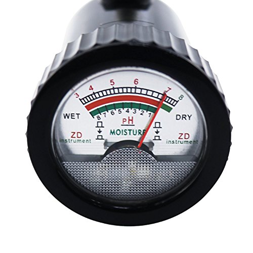 Boden pH Feuchtigkeitsmesser Messer Tester Prufgerat Checker 295mm 25,9m (Lange Elektrode) Uberprufen Test Saure Alkalinitat fur Rasen Weingut Obstgarten Feld Produktion Feuchtemessgerat Wasser Licht Messgerat fur Garten Pflanze Blume Gras Rasen - 6