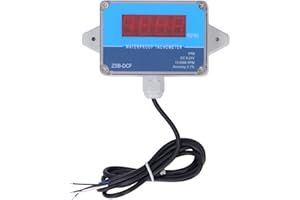 FOCKETY Digital IP68 Waterproof DC 8V-24V 10-9999RPM High Accuracy Hour Meter Engine Tachometer with Hall Sensor for Ship, Mechanical Equipment, Lathe - Easy Quick Installation