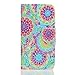 Price comparison product image Coffeetreehouse ONE PLUS 3 High Quality Colorful Painting PU Leather Notebook Design Flip Cover with [Built Stand] [Magnetic Closure] [Credit Card Holder Slots] and [Wallet Function] Cute Fanny Protective Cover(Colorful flowers)