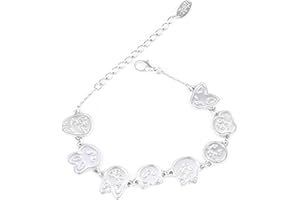 Ticome Stray Merch Bracelet, Korean Male Singing Group Cartoon Animal Image Stainless Steel Jewelry Accessories, Band Group Fan Gift Wristband (Silver)