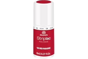 ‎ALESSANDRO alessandro Striplac UV-Nagellack Red Paradise – Schonend und langanhaltend – Einfache Entfernung dank Peel-Off-Technologie – Vegan und tierversuchsfrei – 8 ml